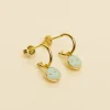 Boucles Smiley Bleu Ciel^Une A Une Hot
