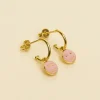 Boucles Smiley Rose Fluo^Une A Une Outlet