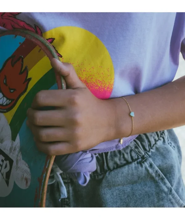 Bracelet coeur or^Une A Une Sale