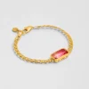Bracelet Gourmette Rain Fuchsia^Une A Une Sale
