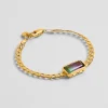 Bracelet Gourmette Rain Violet^Une A Une Hot