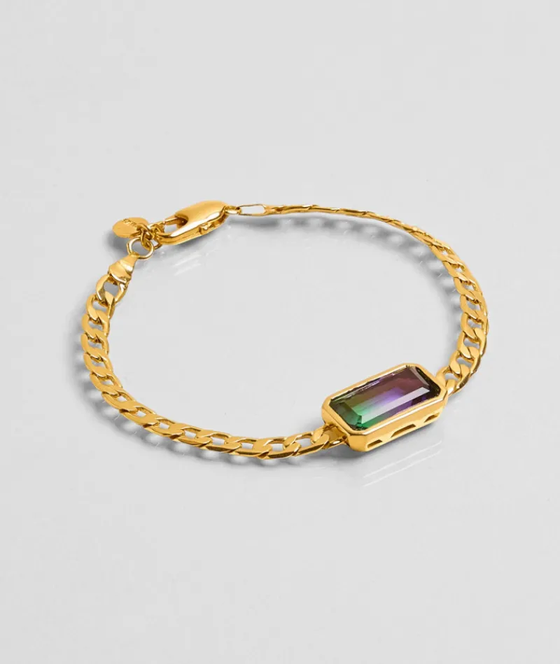 bracelet_gourmette_rain_v_0.webp Bracelet Gourmette Rain Violet^Une A Une Hot