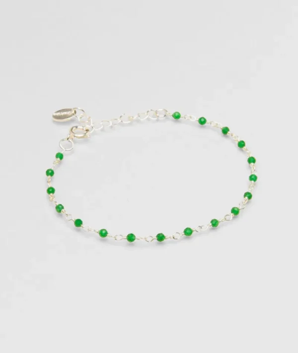 Bracelet inde argent emeraude^Une A Une Online