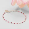 Bracelet inde argent framboise^Une A Une Clearance