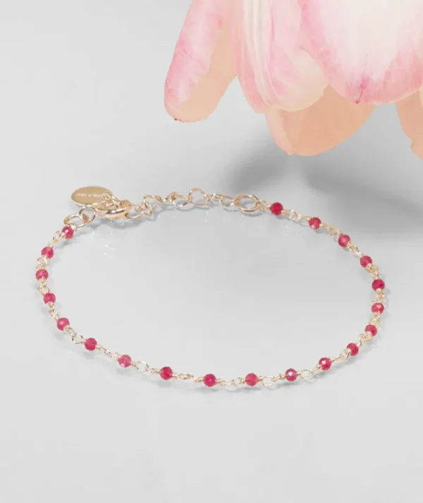 Bracelet inde argent framboise^Une A Une Clearance