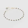 Bracelet inde argent onyx noir^Une A Une Sale