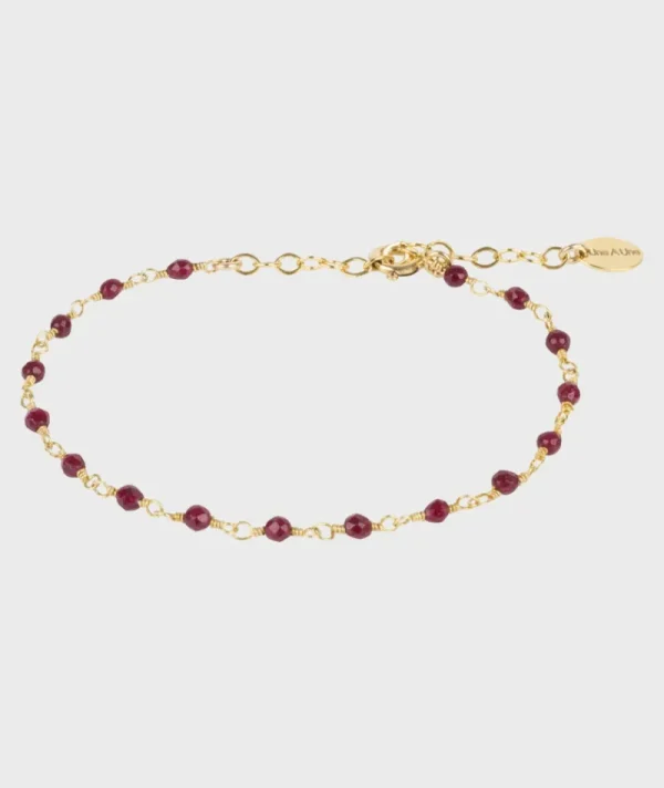 Bracelet inde bordeaux^Une A Une Outlet