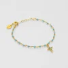 Bracelet inde croix turquoise^Une A Une Best