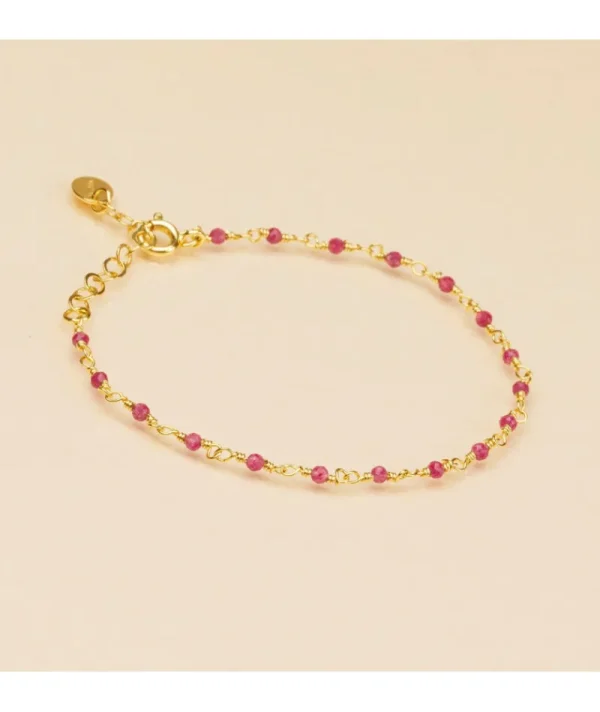 Bracelet inde enfant framboise^Une A Une New