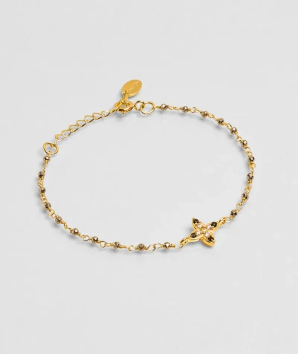 Bracelet Inde Flower Pyrite^Une A Une Outlet