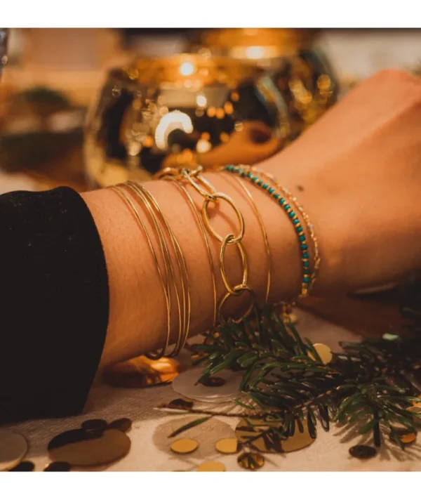 Bracelet inde labradorite^Une A Une Sale