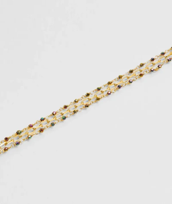 Bracelet Inde Triple Hematite^Une A Une Sale