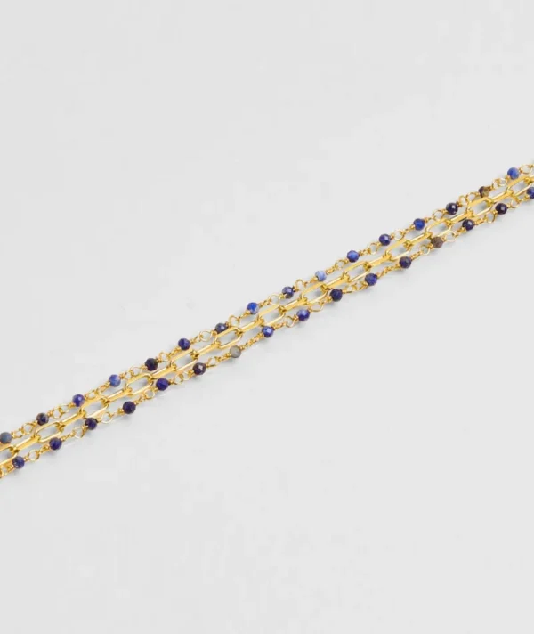 Bracelet Inde Triple Lapis Laz^Une A Une Online