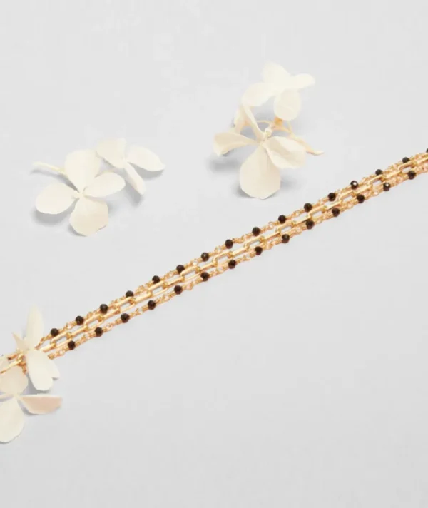 Bracelet inde triple noir^Une A Une Clearance
