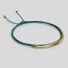 Bracelet Tube Bleu Canard^Une A Une Fashion