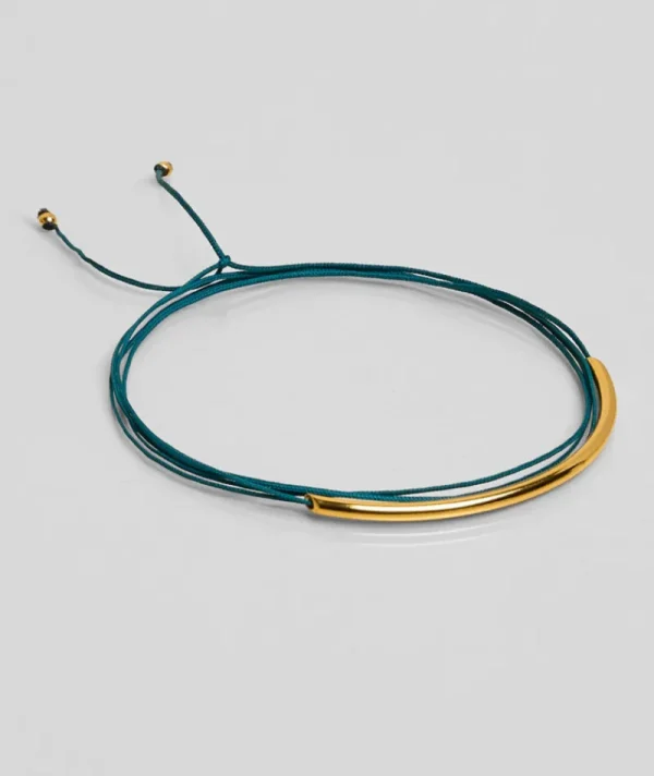 Bracelet Tube Bleu Canard^Une A Une Fashion