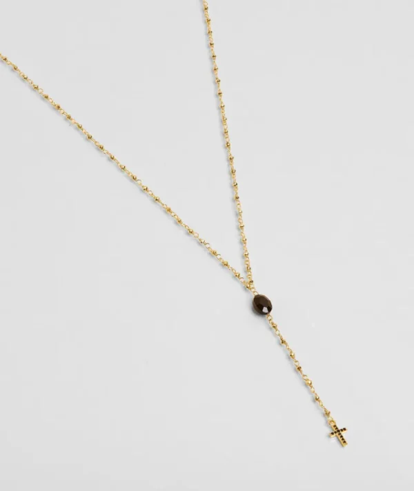 Chapelet Croix Pyrite Dorée^Une A Une Hot