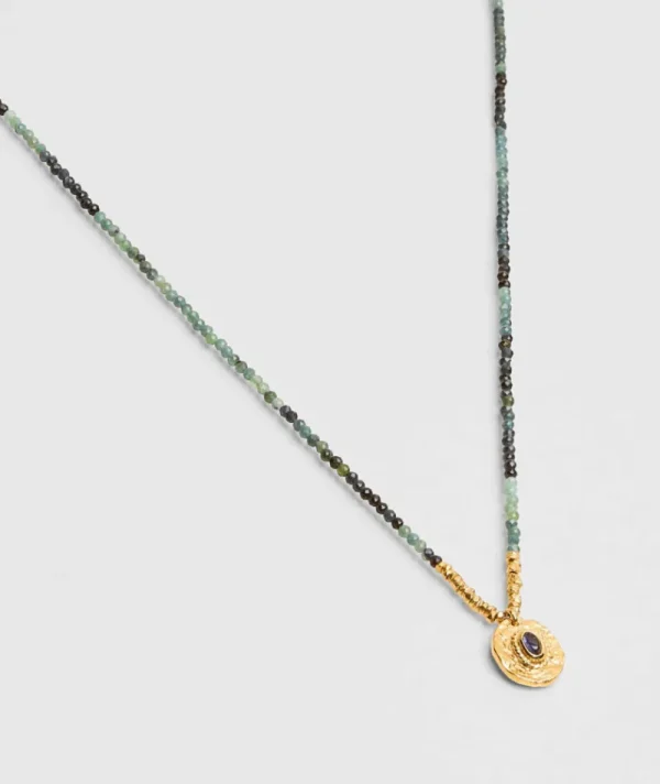 Collier Artemis Petit Tourmaline Bleue^Une A Une New