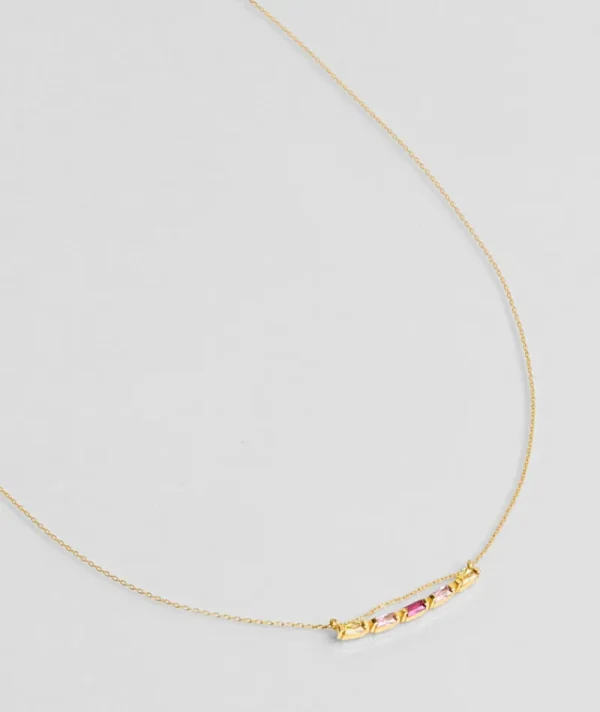 Collier Baguette 5 Crystal Rose^Une A Une Online