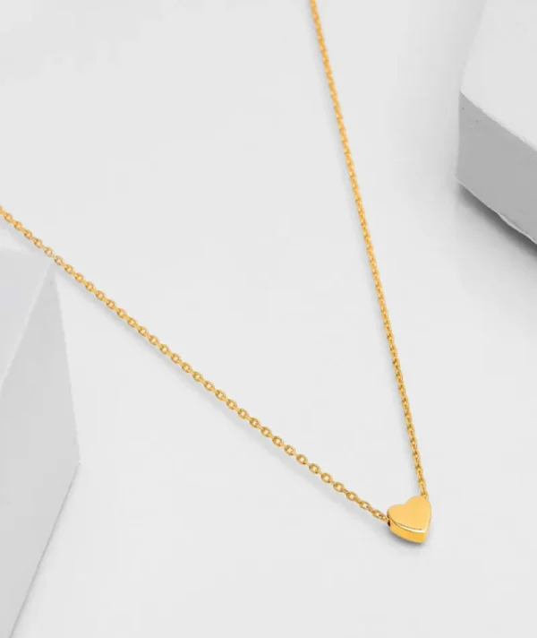 Collier coeur or^Une A Une Fashion