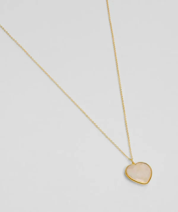 Collier Coeur Pierre De Lune^Une A Une Best