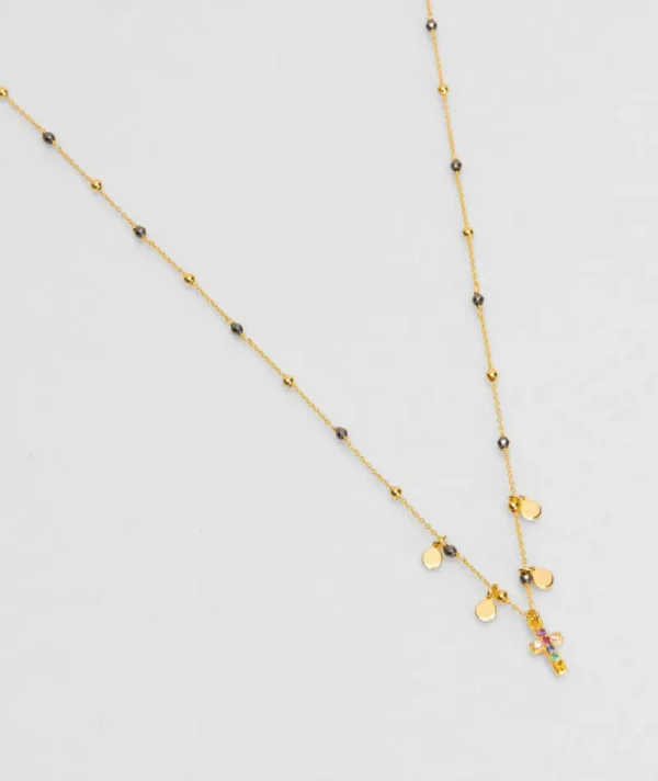 Collier Goa Charm Croix^Une A Une Hot