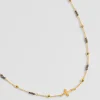 Collier Goa Croix Pyrite^Une A Une Sale