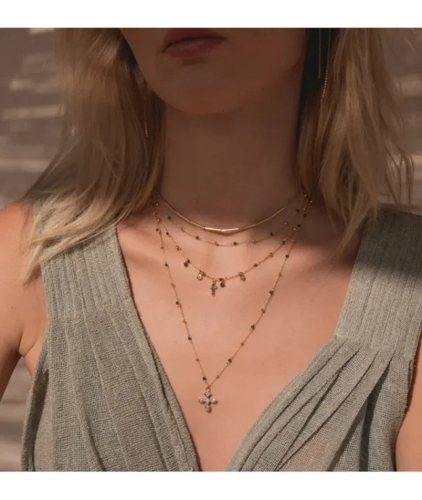 Collier Goa Emeraude^Une A Une Outlet