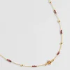 Collier Goa Fleur Bordeaux^Une A Une New