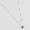 Collier Goutte Émeraude^Une A Une Fashion