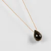Collier Goutte Onyx Noir^Une A Une Clearance