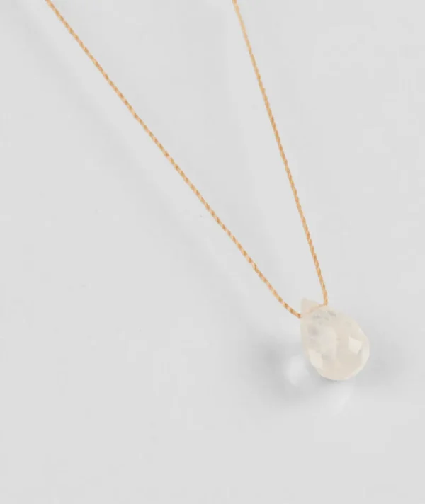 Collier Goutte Pierre De Lune^Une A Une Discount