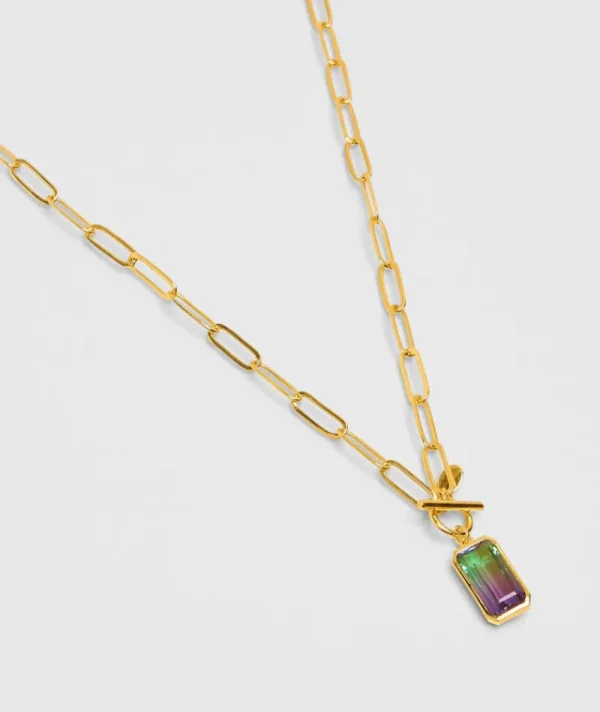 Collier Gros Maillons Rainbow Violet^Une A Une Discount