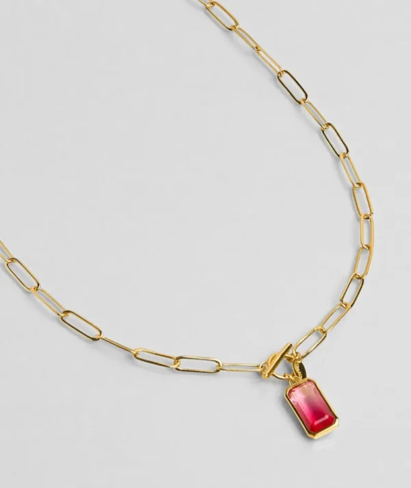 Collier Gros Maillons Rainbow Fuchsia^Une A Une Online