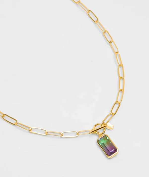 Collier Gros Maillons Rainbow Violet^Une A Une Discount