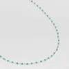Collier inde argent lagon turquoise^Une A Une Online