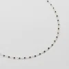 Collier inde argent onyx noir^Une A Une Outlet