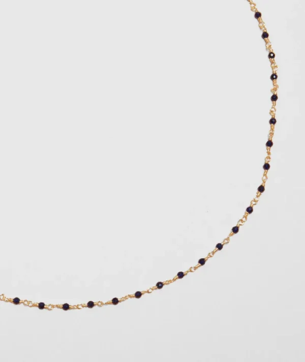 Collier inde bleu marine^Une A Une Discount