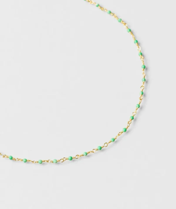 Collier inde chrysoprase^Une A Une Discount