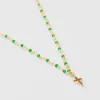 Collier inde croix emeraude^Une A Une Online