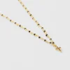 Collier inde croix noir^Une A Une Online