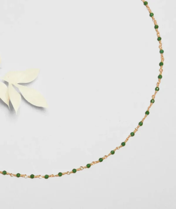 Collier inde emeraude^Une A Une Online