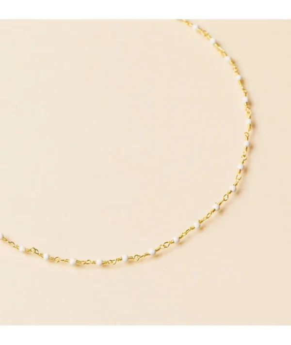 Collier inde enfant blanc^Une A Une Sale