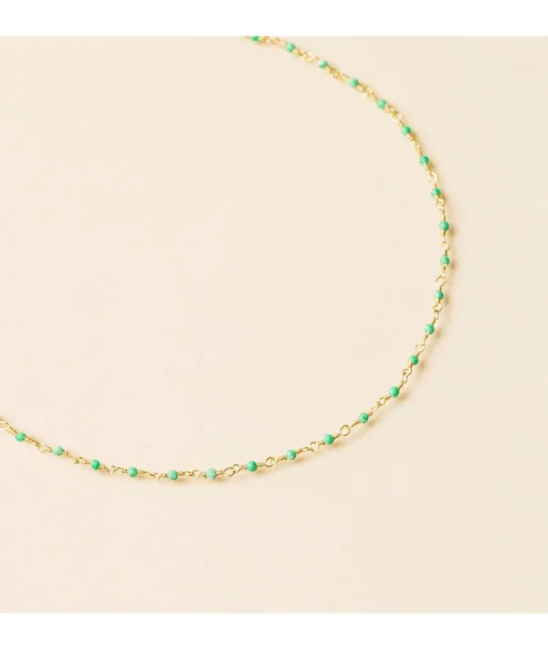 Collier inde enfant chrysoprase^Une A Une New