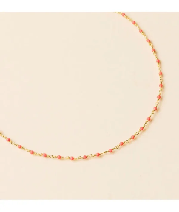 Collier inde enfant corail^Une A Une Discount