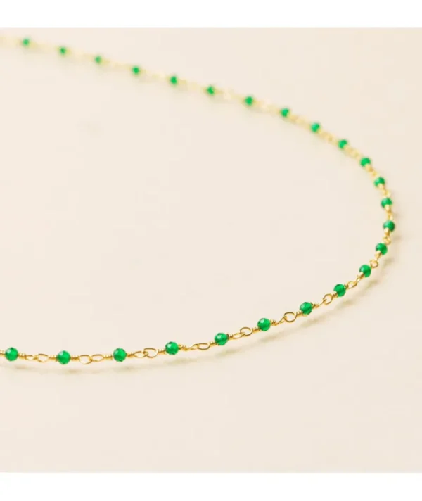 Collier inde enfant emeraude^Une A Une Sale