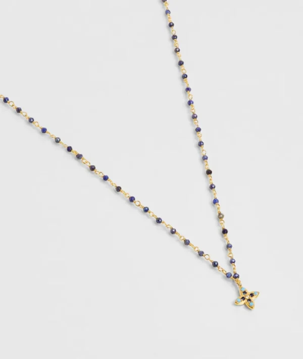 Collier Inde Flower Lapis^Une A Une Best