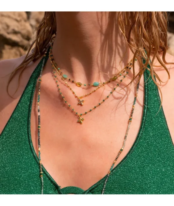 Collier Inde Flower Opale Rose^Une A Une Best