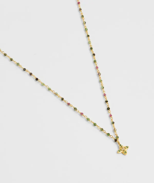 Collier Inde Flower Rubis Zoisite^Une A Une Outlet