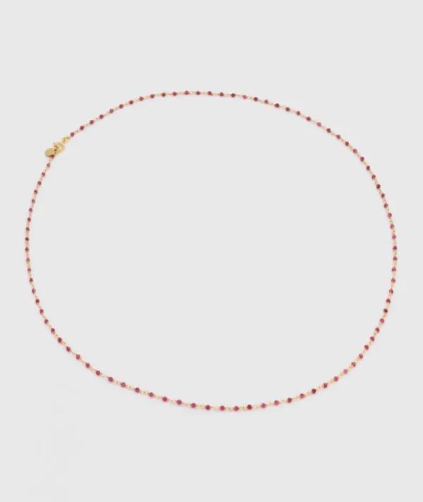 Collier inde framboise^Une A Une Outlet